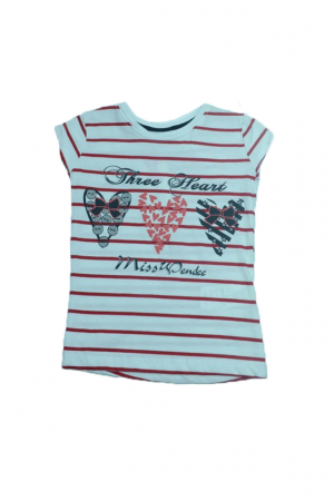 Tricouri fete - Tricou cu maneca scurta pentru fete Wendee BV10500363-1-98, Multicolor