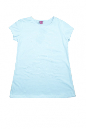 Tricouri fete - Tricou cu maneca scurta pentru fete Atut 5409-146, Alb