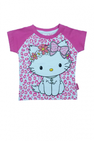 Tricouri fete - Tricou cu maneca scurta pentru fete Charmy Kitty V13F1003, Multicolor