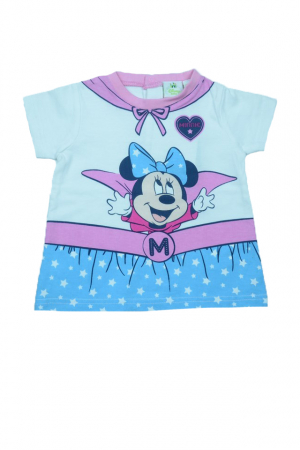 Tricouri fete - Tricou cu maneca scurta pentru fete Disney Minnie Mouse OE0101, Multicolor