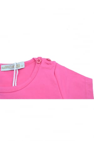 Tricou cu maneca scurta pentru fete Happy House WB-2548F-98, Fucsia [3]