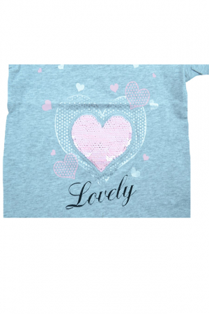 Tricou cu maneca scurta pentru fete Happy House WB-2548G1-86, Gri [2]