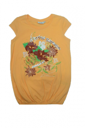 Tricouri fete - Tricou cu maneca scurta pentru fete Wendee BV02100275-2-128, Portocaliu