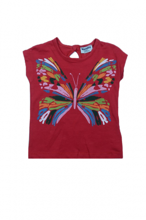 Tricouri fete - Tricou cu maneca scurta pentru fete Wendee BV10500279, Rosu
