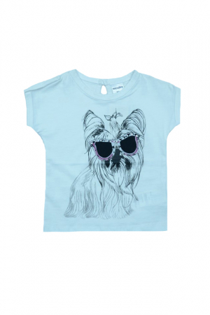 Tricouri fete - Tricou cu maneca scurta pentru fete Wendee BV10500295, Alb