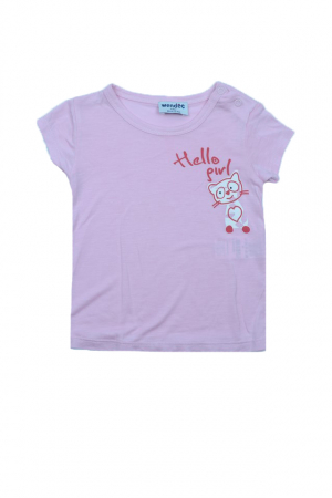 Tricouri fete - Tricou cu maneca scurta pentru fete Wendee BV10500468, Roz