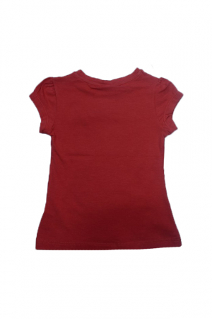 Tricou cu maneca scurta pentru fete Wendee DY102121-1-104, Rosu [2]