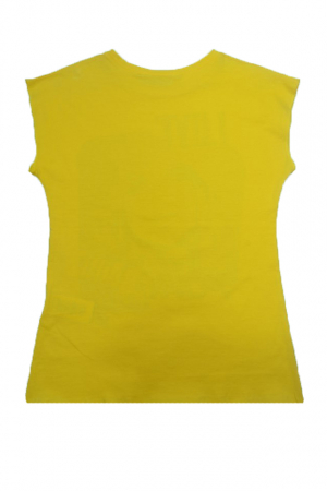 Tricou cu maneca scurta pentru fete Wendee DY102148-2-140, Galben [1]