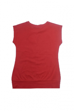 Tricou cu maneca scurta pentru fete Wendee DY102152-2-128, Rosu [1]