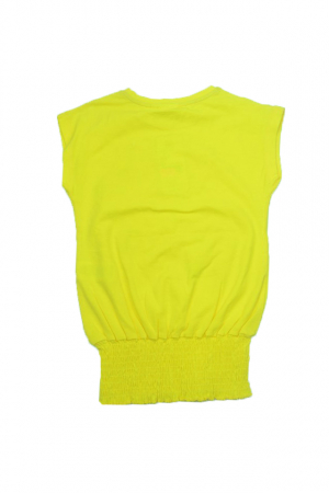 Tricou cu maneca scurta pentru fete Wendee DY102161-2-128, Galben [2]