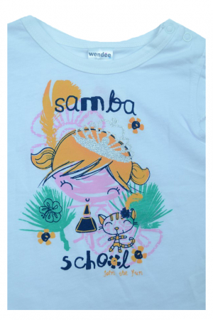 Tricou cu maneca scurta pentru fete Wendee DY102186A, Alb [2]