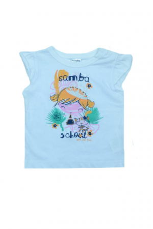 Tricouri fete - Tricou cu maneca scurta pentru fete Wendee DY102186A, Alb