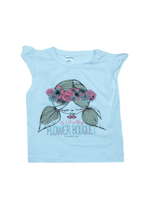 Tricouri fete - Tricou cu maneca scurta pentru fete Wendee OZ102405-0, Multicolor