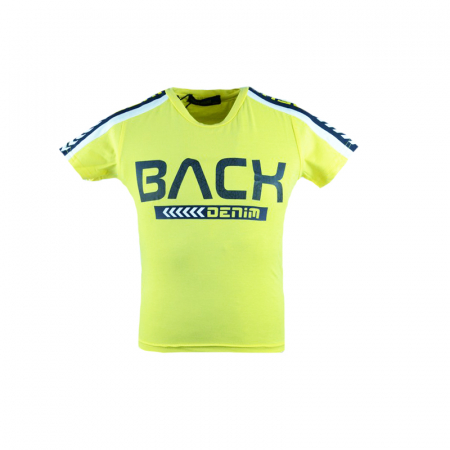 Tricouri baieti - Tricou cu maneca scurta pentru baieti Happy House HB-8158GA-116-cm, Galben