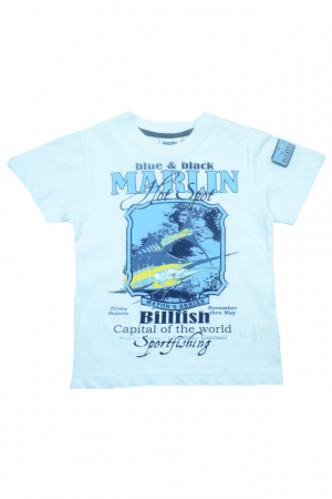Tricouri baieti - Tricou cu maneca scurta pentru baieti Wendee DY101248-1A-104, Alb