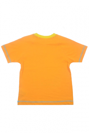 Tricou cu maneca scurta pentru baieti Wendee DY101266-1-98, Portocaliu [2]