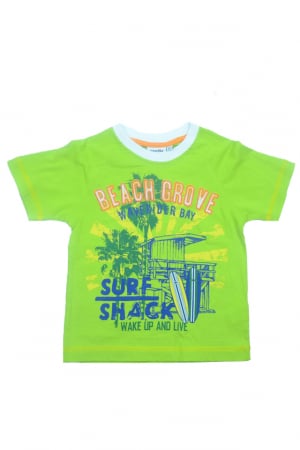 Tricouri baieti - Tricou cu maneca scurta pentru baieti Wendee DY101266-1V-98, Verde
