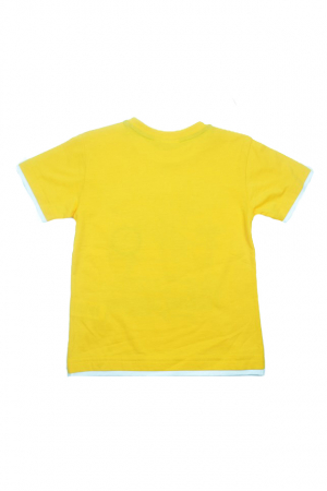 Tricou cu maneca scurta pentru baieti Wendee DY101286-1-116, Galben [2]