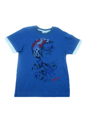 Tricouri baieti - Tricou cu maneca scurta pentru baieti Wendee DY101302-2-140, Albastru