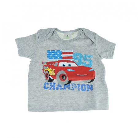 Tricouri baieti - Tricou pentru baieti E Plus M Cars DISC5102687G, Gri