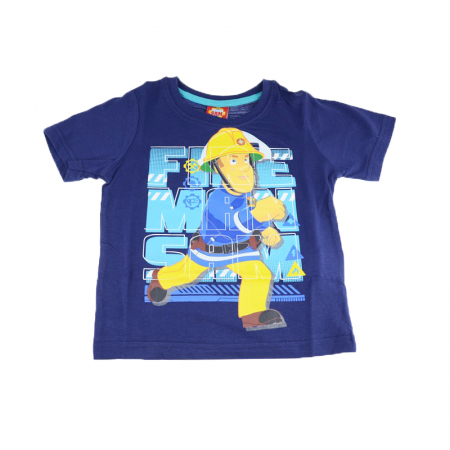 Tricouri baieti - Tricou pentru baieti E Plus M Pompierul Sam TPBE-4-110-cm, Bleumarin