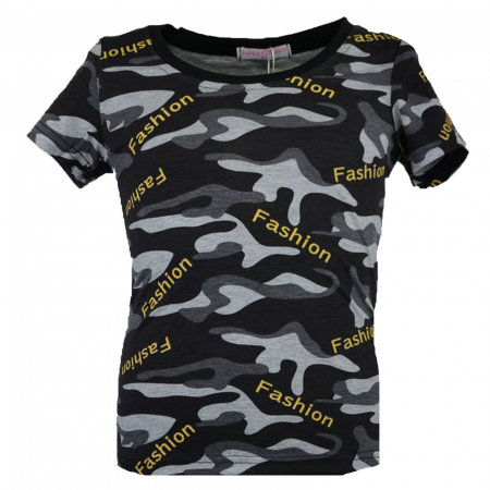 Îmbrăcăminte fete - Tricou pentru fete Happy House CVC-1556-2, Negru