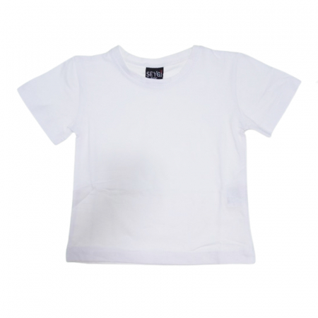 Tricouri fete - Tricou pentru copii Mini Junior TRCMJ-02, Alb