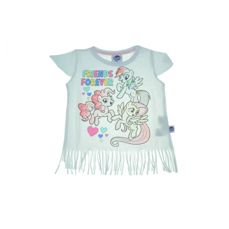 Tricouri fete - Tricou pentru fete E Plus M Little Pony 2605A-110-cm, Alb