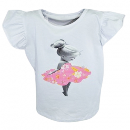 Tricouri fete - Tricou pentru fete Minijunior HH-0606, Alb
