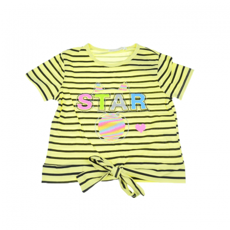 Tricouri fete - Tricou pentru fete Happy House WB-2783-128-cm, Galben