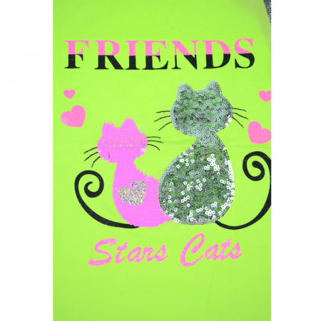 Tricou pentru fete Happy House WB-2854-116-cm, Verde [2]