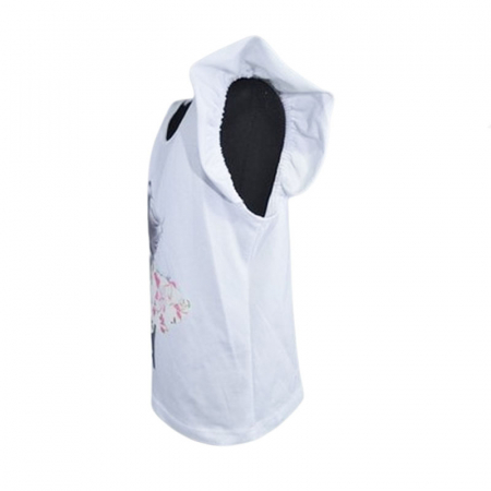 Tricou pentru fete Mini Junior HH-0606-1, Alb [2]
