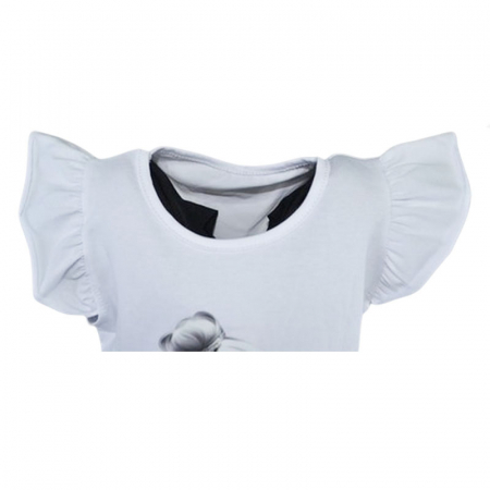 Tricou pentru fete Mini Junior HH-0606-1, Alb [1]