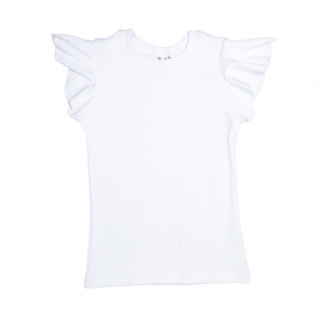 Bluza,camasi elegante fete maneca scurta - Tricou pentru fete Mini Junior IGM-16, Alb