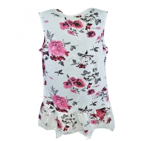 Tricou tip tunica pentru fete Happy House CVC-1553-4, Alb [1]