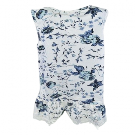 Tricou tip tunica pentru fete Happy House CVC-1553-5, Alb [1]