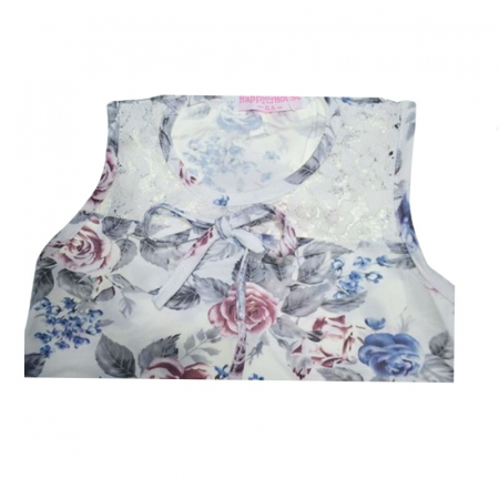 Tricou tip tunica pentru fete Happy House CVC-1553-1, Multicolor [2]