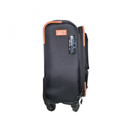 Troler cu 4 roti cu rotatie 360° detasabile, 40 x 30 x 11 cm, Textil, Flexibil si rezistent, Mini Junior 250225-4, Negru [3]
