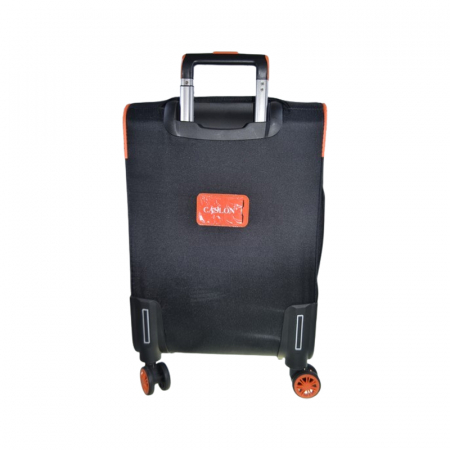 Troler cu 4 roti cu rotatie 360° detasabile, 70 x 46 x 30 cm, Textil, Flexibil si rezistent, Mini Junior 250225, Negru [5]