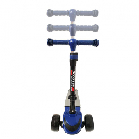 Trotineta transformabila cu lumini si sunet 2 in 1 RCO Scooter PC 77-B, Albastru [1]