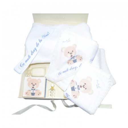 Trusou pentru botez 8 piese Mini Bimbi TMB-B-15, Alb [1]