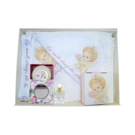 Trusou pentru botez 8 piese Mini Bimbi TMB-B-16, Alb [2]