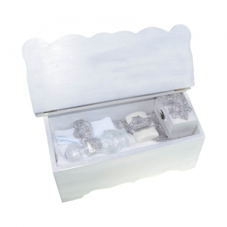 Set complet 8 piese trusou elegant pentru botez Mini Bimbi T080323-A, Argintiu [1]