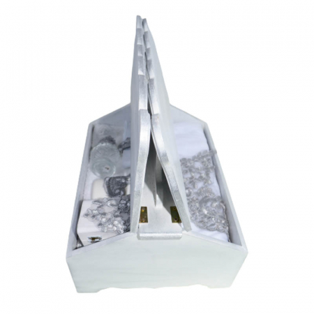 Set complet 8 piese trusou elegant pentru botez Mini Bimbi T080323-A, Argintiu [2]