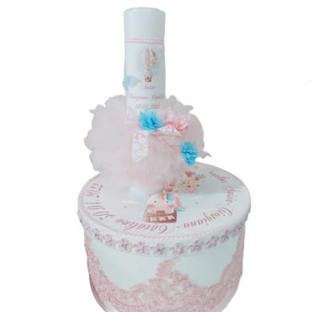 Botezul bebelusului - Trusou pentru botez 8 piese Mini Bimbi TMB-B-6, Alb