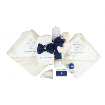 Trusou pentru botez 8 piese Mini Bimbi TMB-B-1, Albastru [1]
