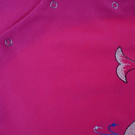 Salopeta cu maneca lunga pentru fete Pifou Model 16 M16-5142-68, Fucsia [2]