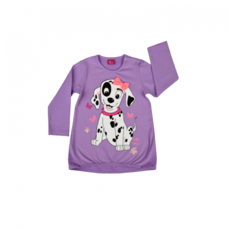 Bluze fete - Bluza cu maneca lunga pentru fete Atut A-5650-92, Mov