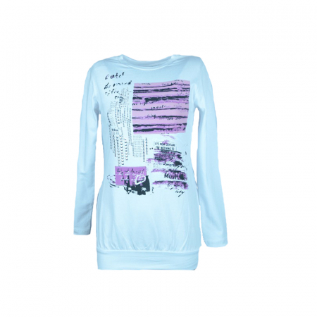 Bluze fete - Bluza cu maneca lunga pentru fete Wendee FS39138-1A-98, Alb