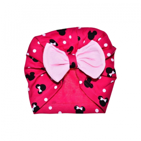 Caciuli fete - Turban Minnie pentru fete, Mini Junior TMJ1103-2, Fucsia